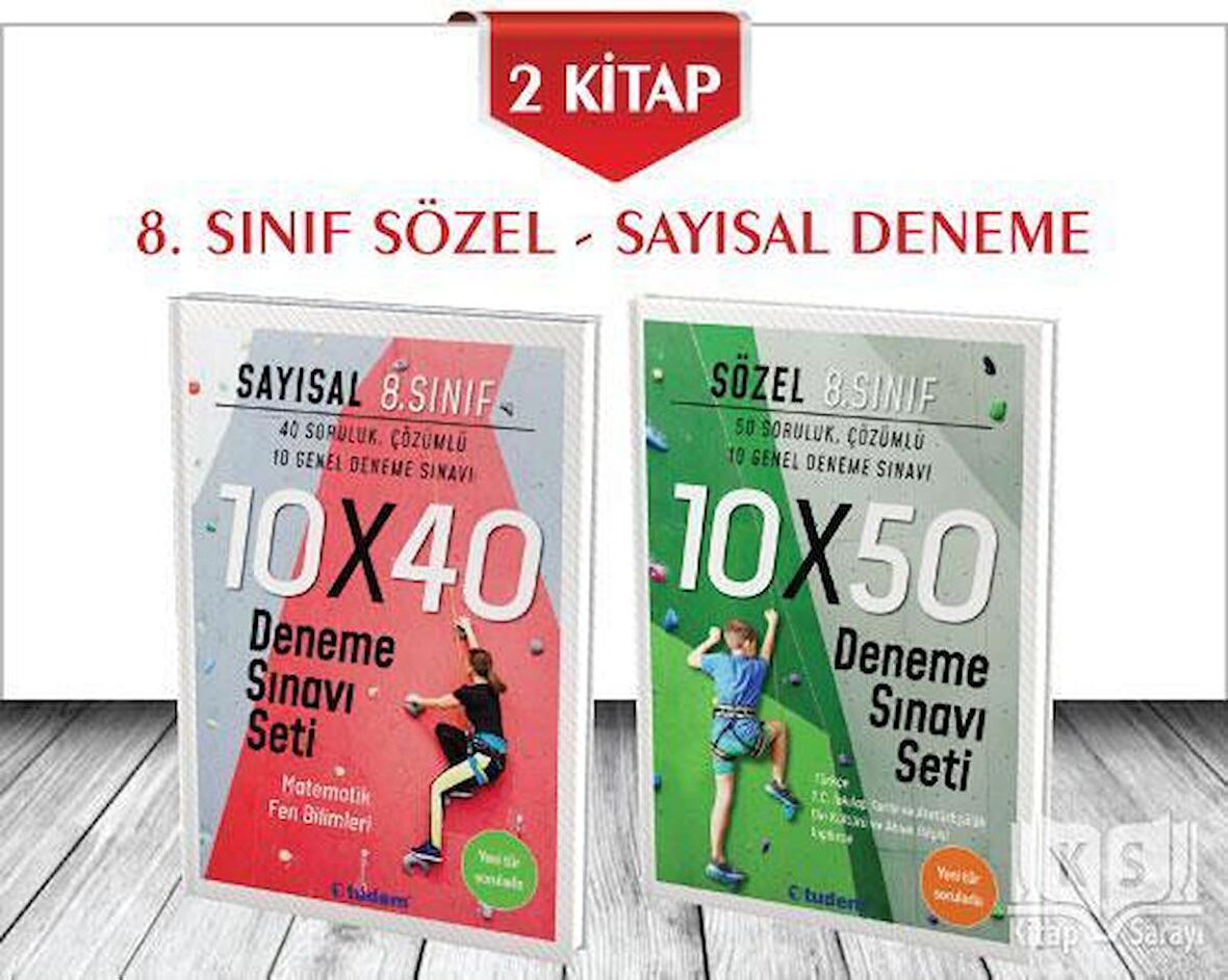 8.Sınıf Sayısal ve Sözel Deneme Seti 2 Kitap Tudem Yayınları