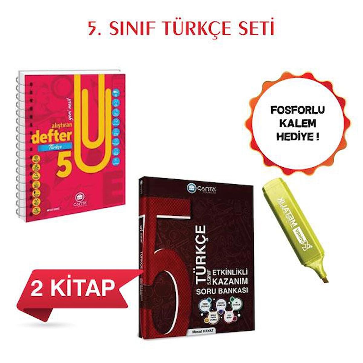 5.Sınıf Türkçe Seti 2 Kitap Çanta Yayınları