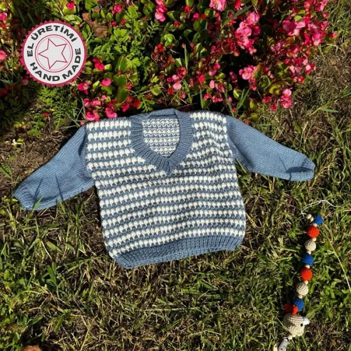Uretti - Talia 8659 - 5602 El Örgüsü Erkek Çocuk Kazak - 2 Yaş