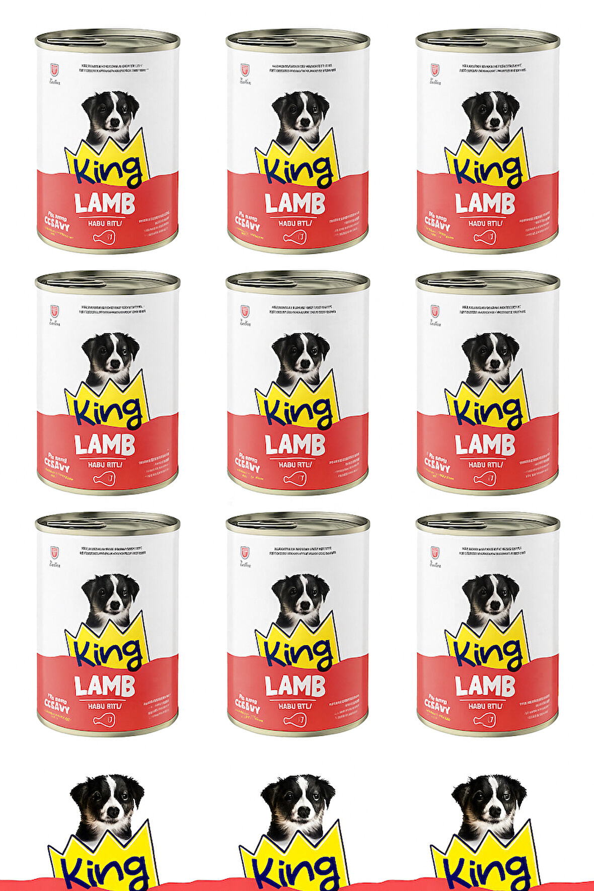 KİNG MASKOT KUZU ETLİ YAVRU KÖPEK MAMASI 400 GR (12 ADET)