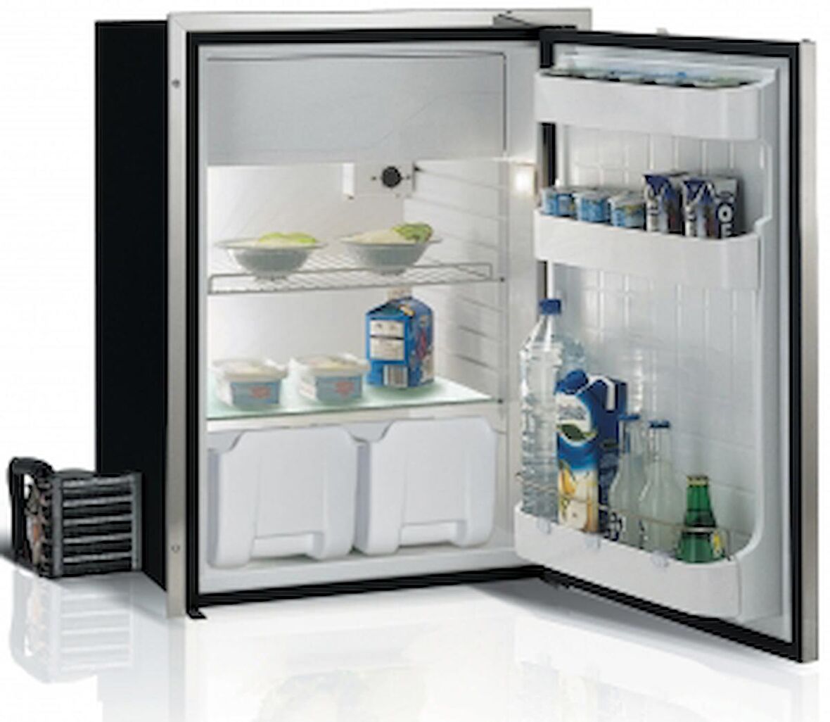 Vitrifrigo Buzdolabı. Model C130LX OCX2. Paslanmaz çelik kapaklı. 133 Litre