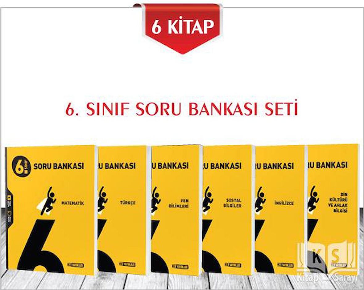 6.Sınıf Tüm Dersler Soru Bankası Seti 6 Kitap Hız Yayınları