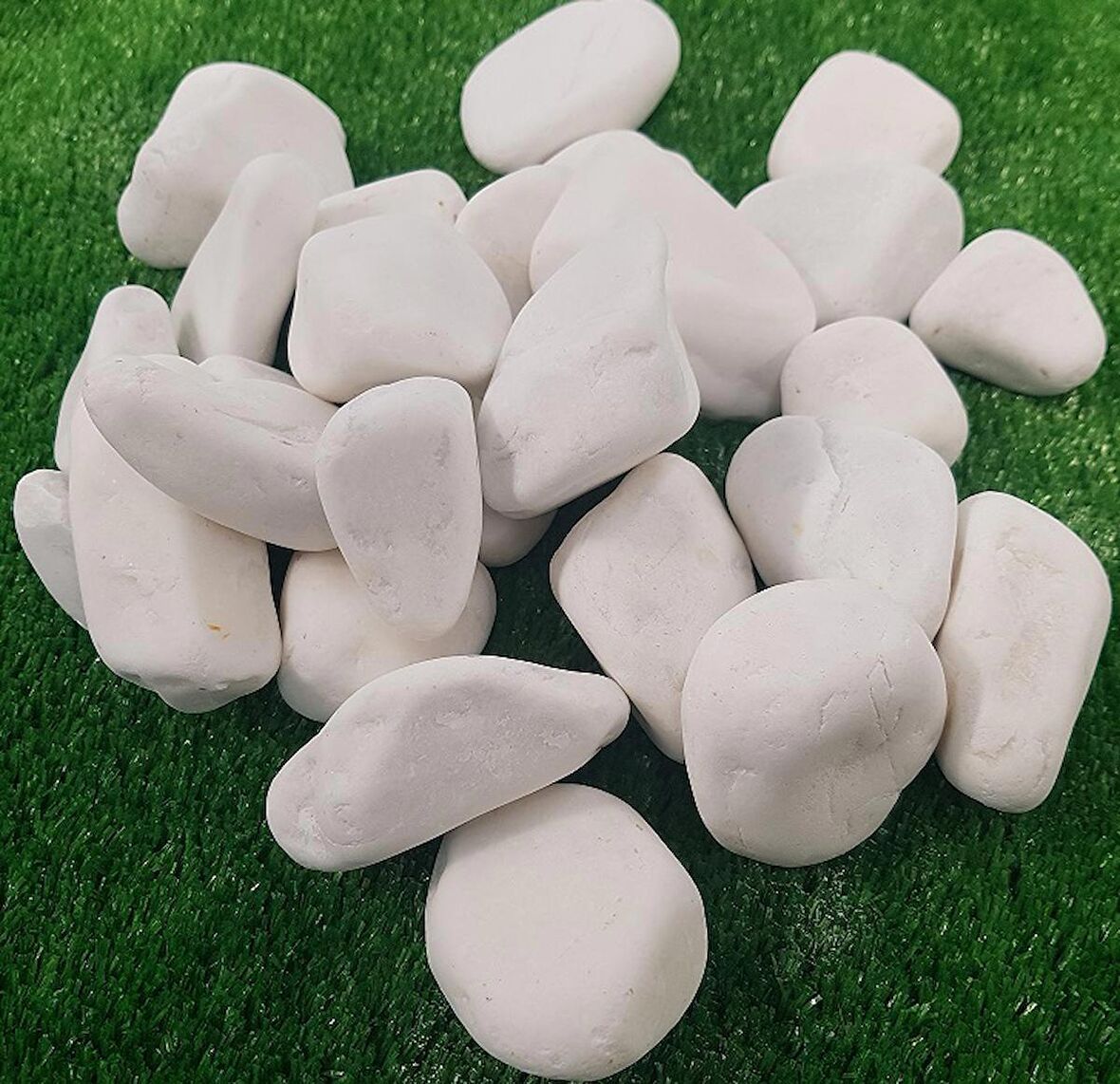 Dolomit Taş 7 Kg 4-6 Cm Beyaz Dere Taşı Çakıl Taşı Bahçe Süs Taş