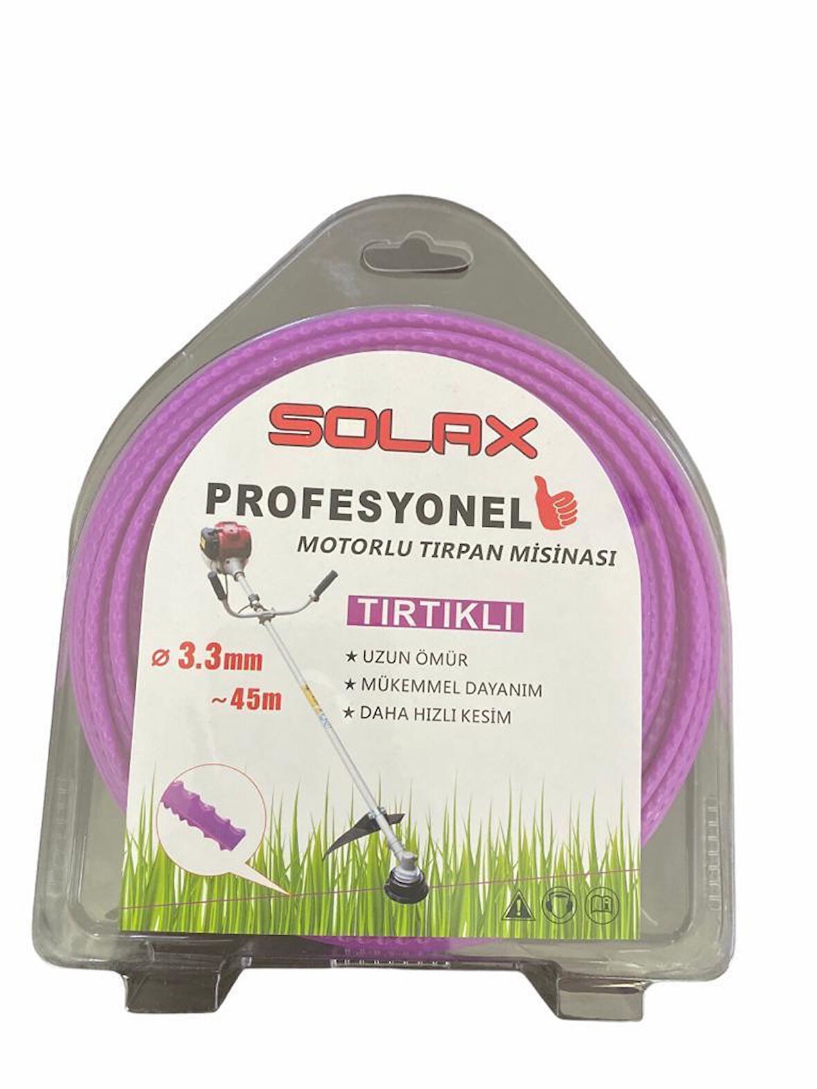 Solax Tırtıklı Tırpan Misinası 3,3 mm 45 Metre