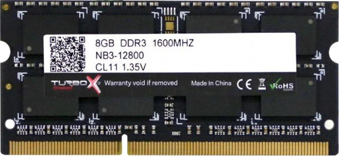 Turbox 8GB DDR3 1600MHz CL11 Laptop Notebook Ram