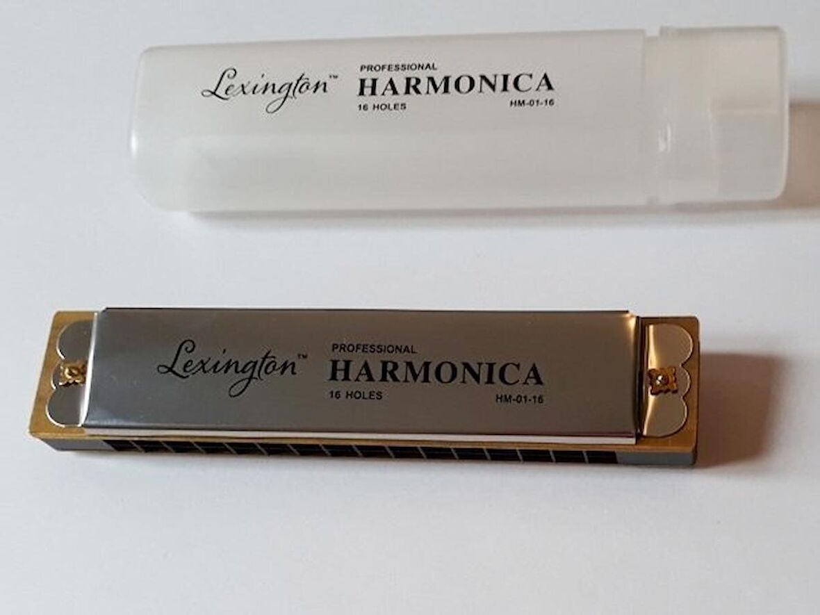 HM0116 MIZIKA 16 DELİK PROFESSIONAL HARMONICA ŞEFFAF KUTULU