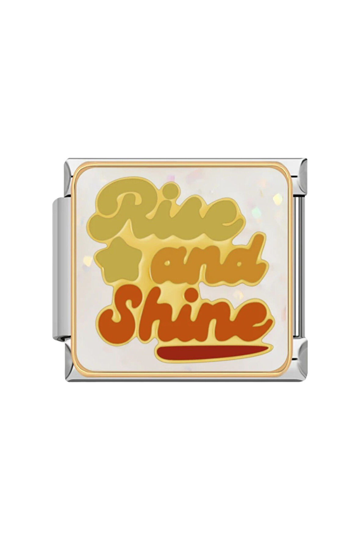Yüksel ve Işılda (Rise and Shine) Çelik İtalyan Charm