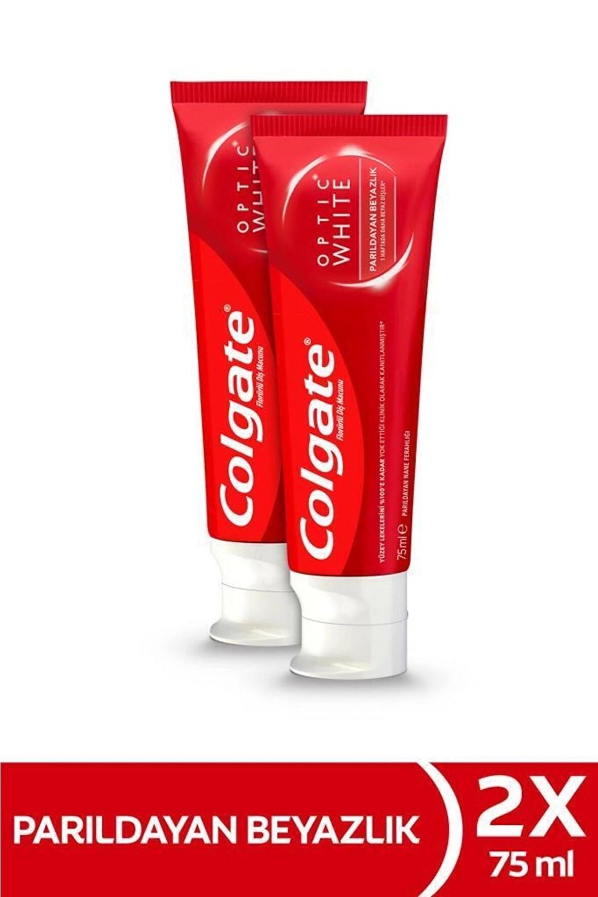 Colgate Optic White Parıldayan Beyazlık Beyazlatıcı Diş Macunu 150ml Avantaj Set