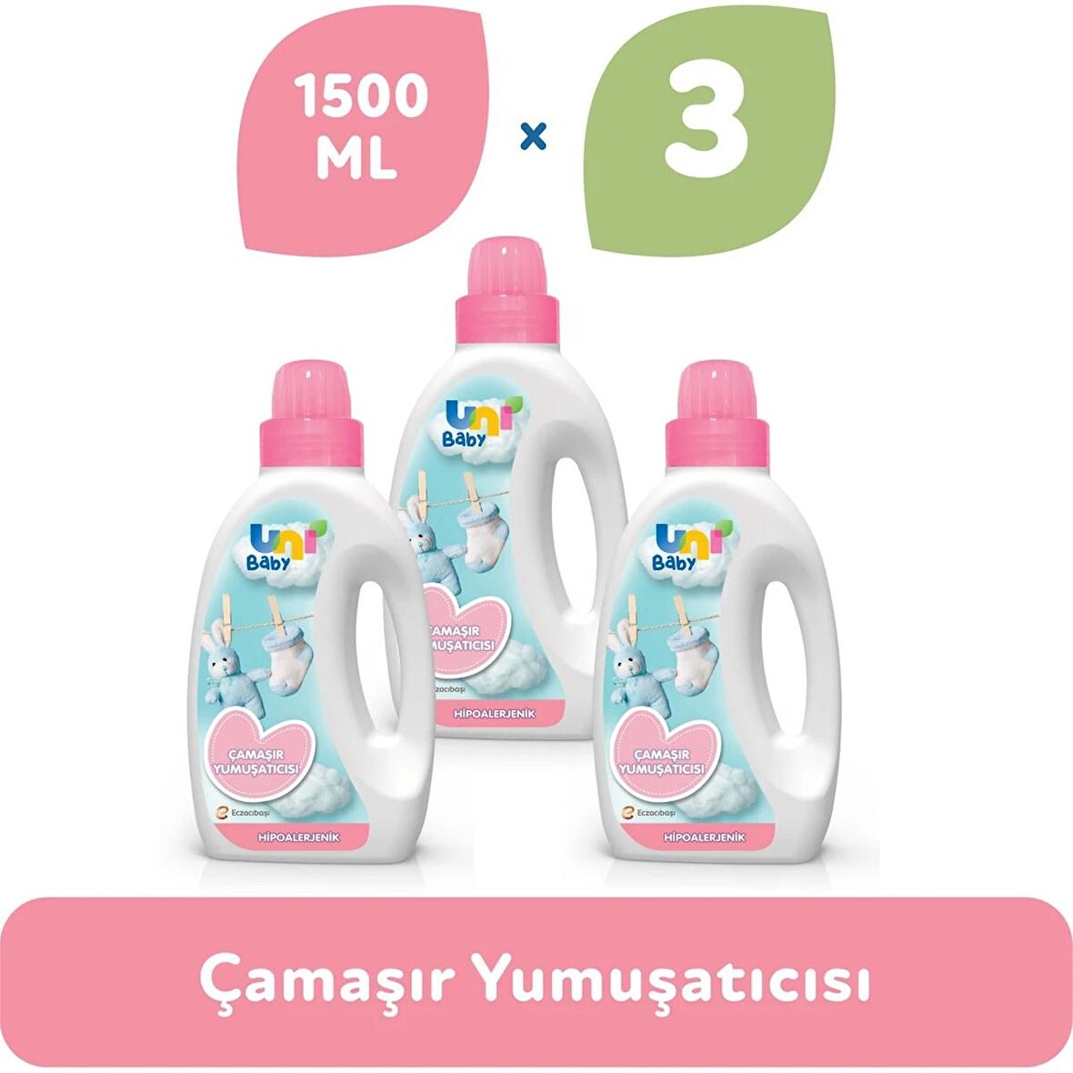 Unibaby Yumuşatıcı 1500ml Hipoalerjenik Paket 3lü