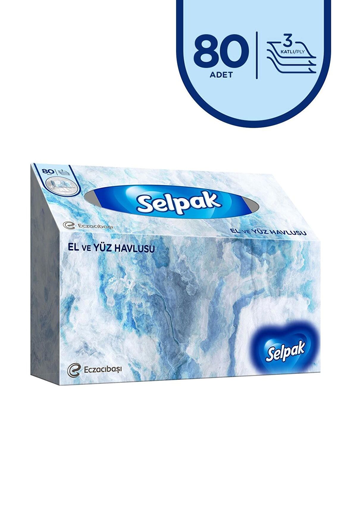 Selpak El Ve Yüz Havlusu 80li Paket 6lı 480Adet