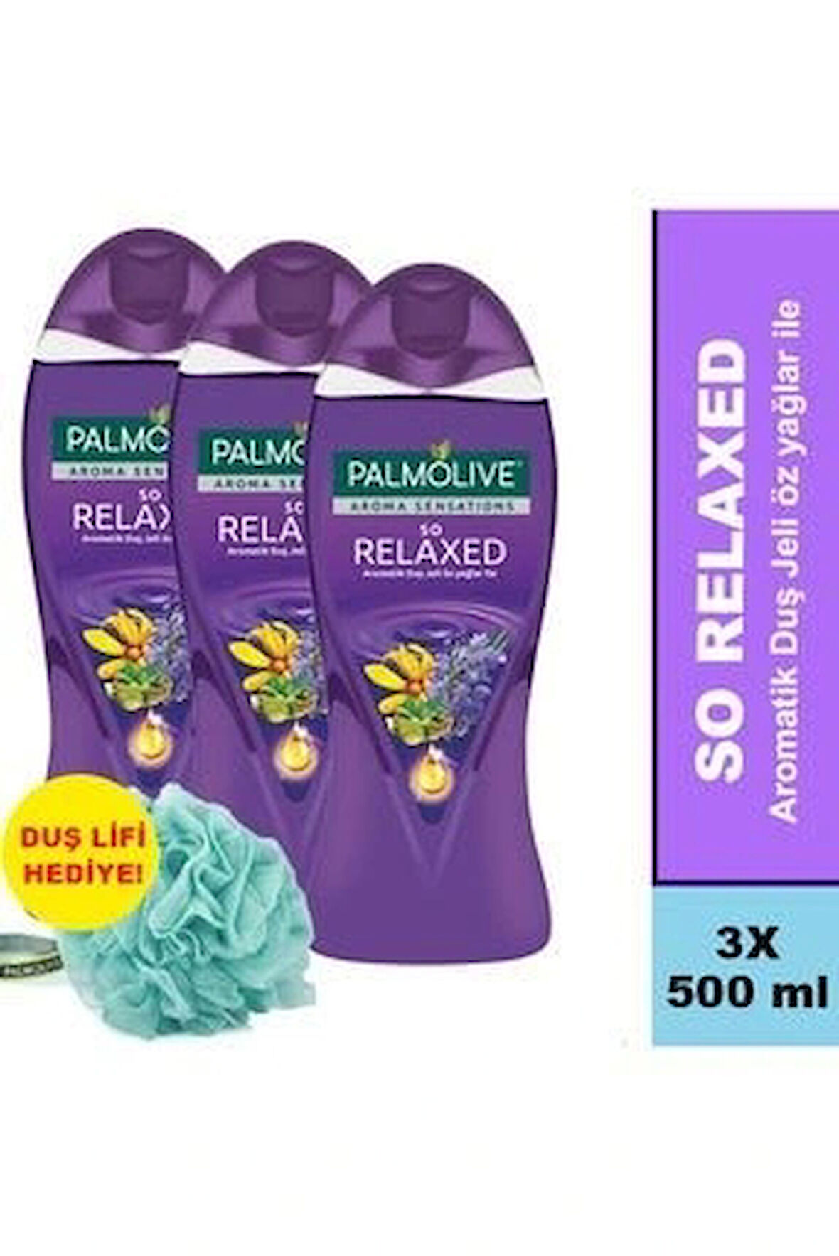 Palmolive Duş Jeli 500 Ml Aroma Sensatıons Feel The Massage So Relaxed Paket 3lü