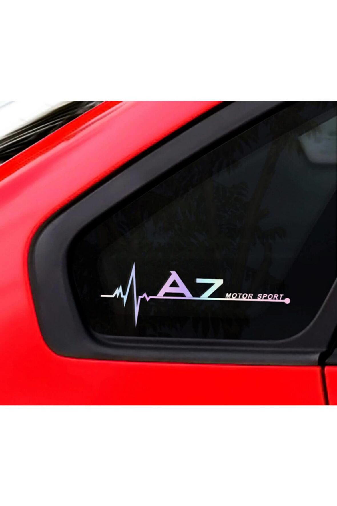 A7 Yan Cam Sticker Oto Kapı 20 Cm X 7 Cm Hologram c7