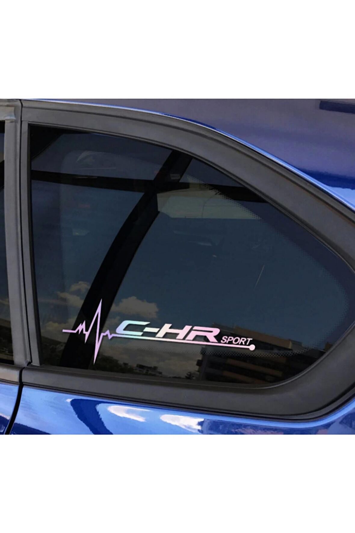 C-hr Yan Cam Sticker Oto Kapı 20 Cm X 7 Cm Hologram c93