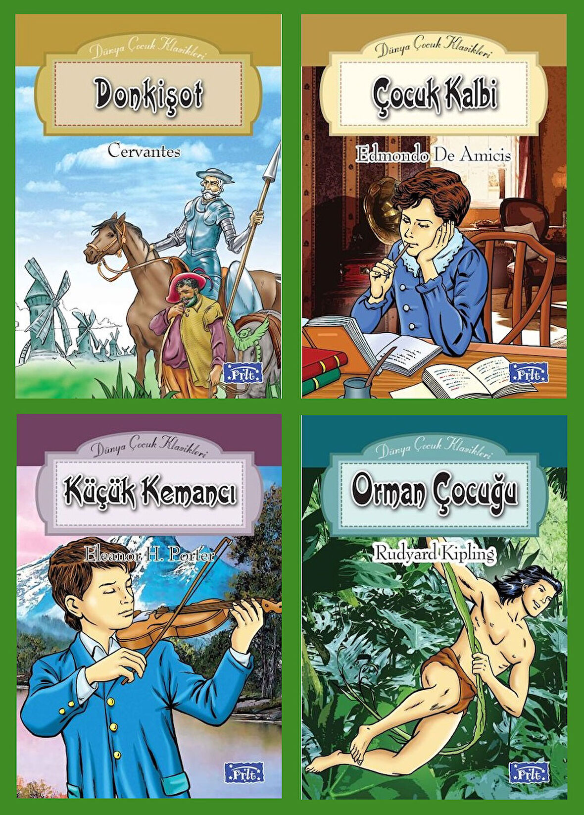 Ortaokul 5.ve 6.Sınıflar İçin Dünya Çocuk Klasikleri Seti 10 (4 Kitap)