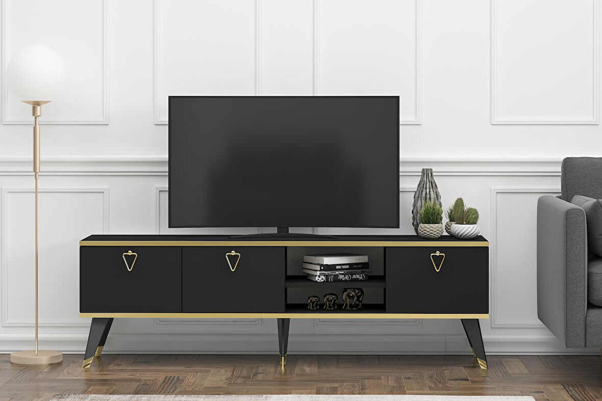 MOBİLYA GEZEGENİ LUNA TV ÜNİTESİ 160 CM Siyah