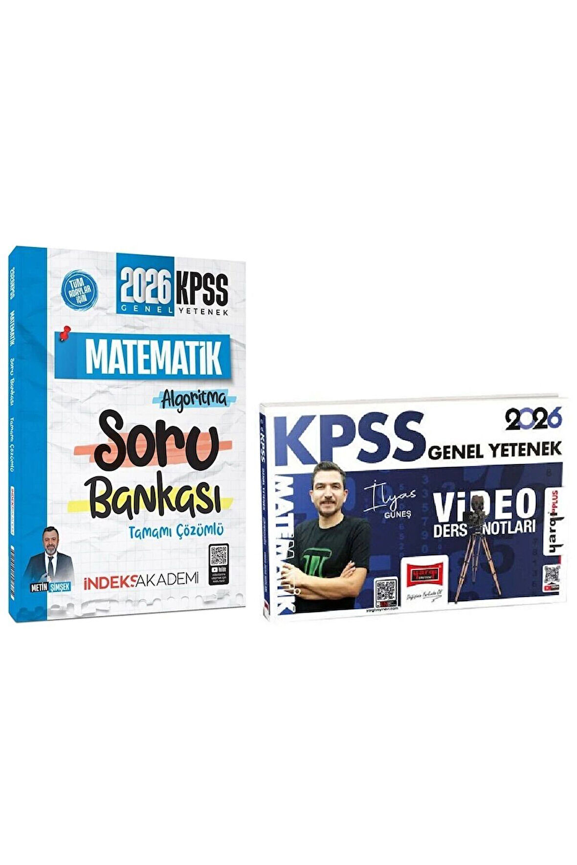 Yargı + İndeks 2026 KPSS Matematik Video Ders Notları + Soru Bankası 2 li Set - İlyas Güneş