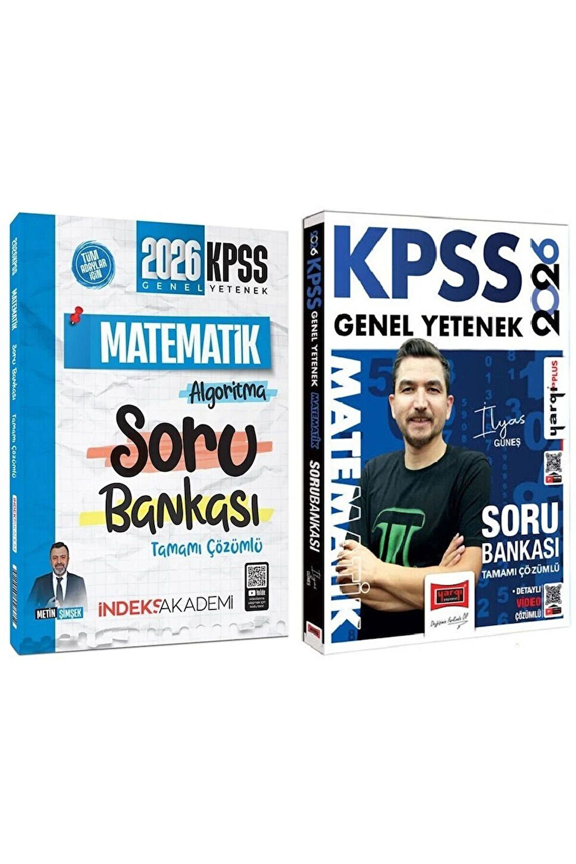Yargı + İndeks 2026 KPSS Matematik Soru Bankası 2 li Set - İlyas Güneş Yargı + İndeks Akademi Yayınl