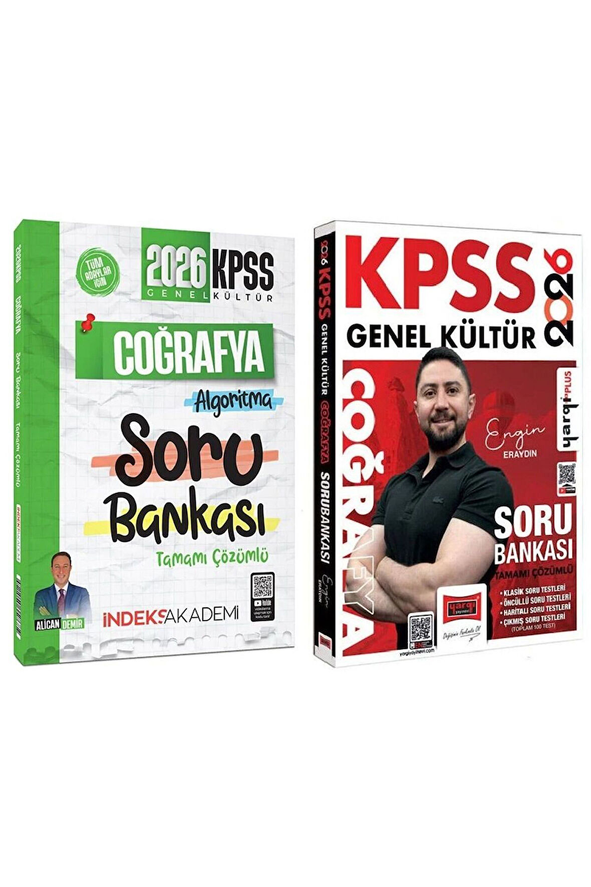 Yargı + İndeks 2026 KPSS Coğrafya Soru Bankası 2 li Set - Engin Eraydın Yargı + İndeks Akademi Yayın