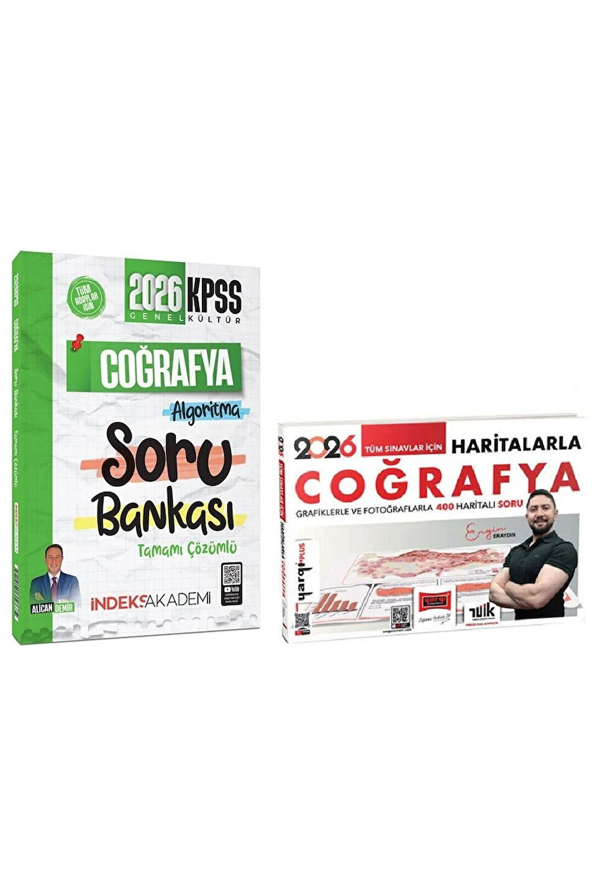 Yargı + İndeks 2026 KPSS Haritalarla Coğrafya + Soru Bankası 2 li Set - Engin Eraydın Yargı + İndeks