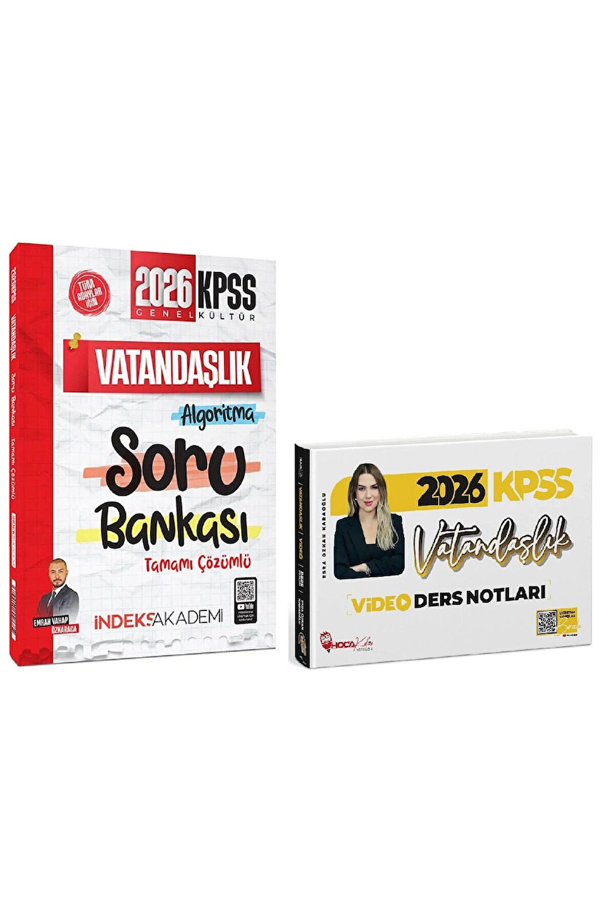 Hoca Kafası + İndeks 2026 KPSS Vatandaşlık Video Ders Notları + Soru Bankası 2 li Set - Esra Özkan 
