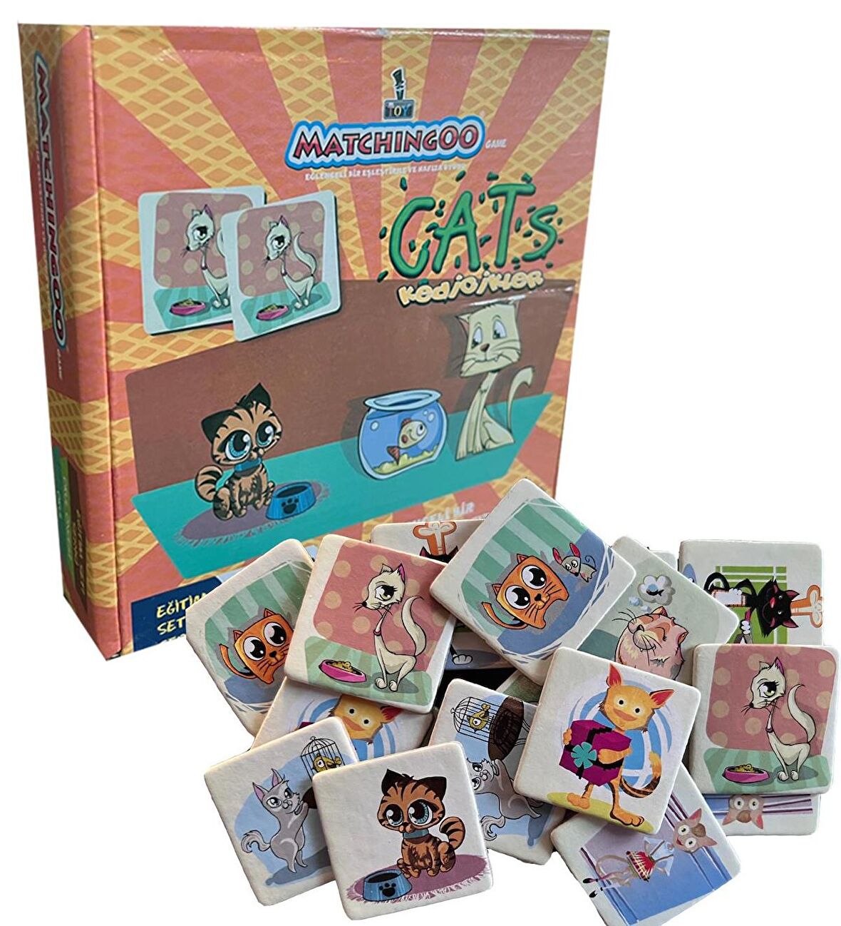 Matchingoo Eşleştirme Ve Hafıza Kartları: Cats - Kedicikler