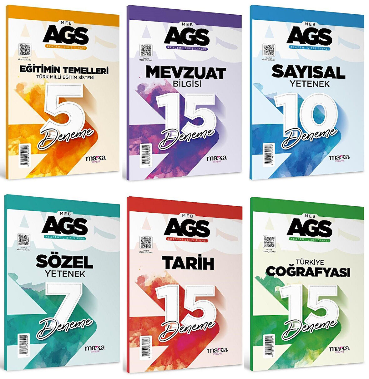 Marka MEB-AGS Tüm Dersler 67 Deneme 6 lı Set Marka Yayınları
