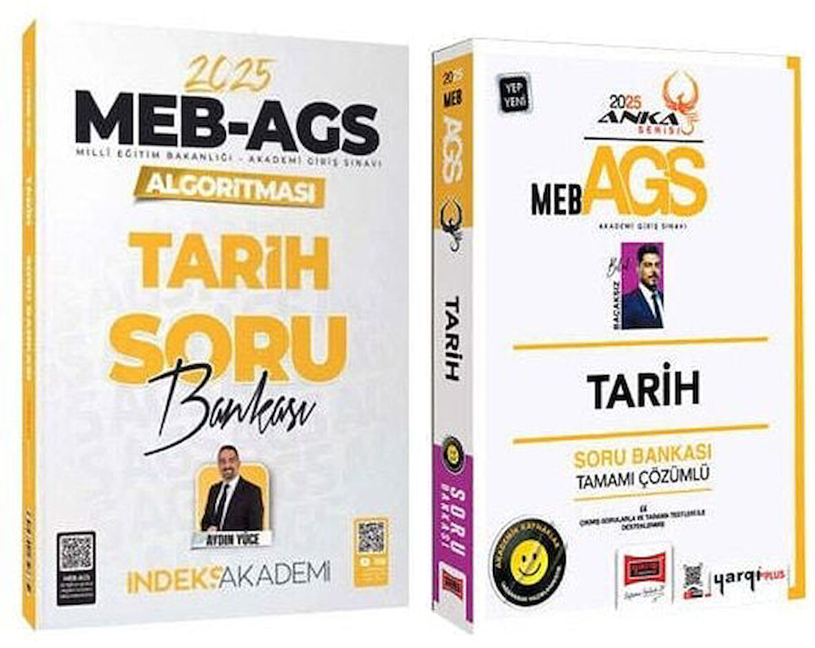 Yargı + İndeks 2025 MEB-AGS Tarih Soru Bankası 2 li Set Anka Serisi