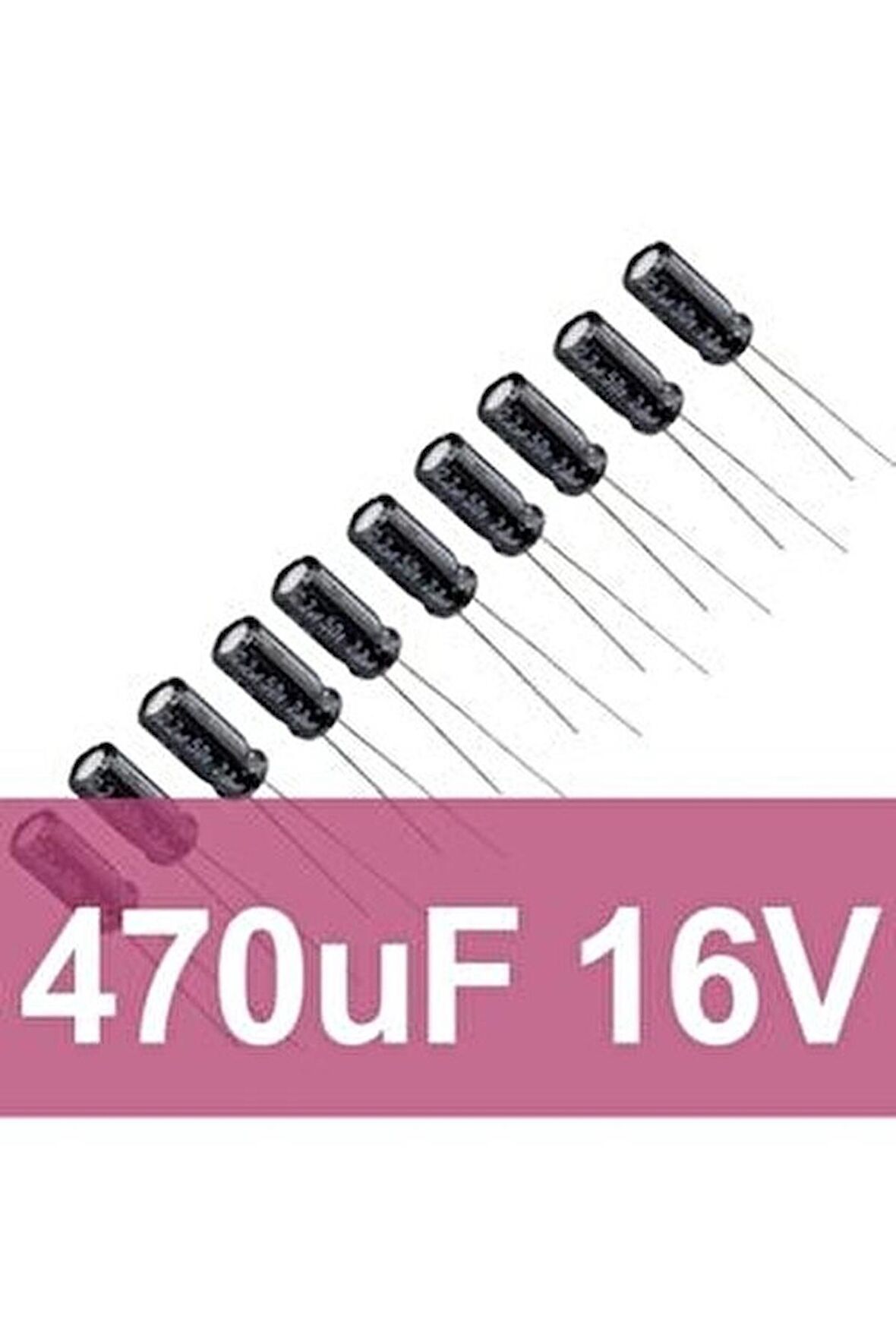 5 adet 470 uF 16V Kondansatör