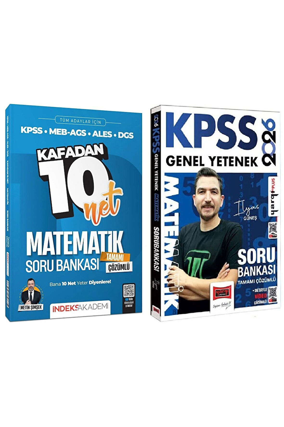 Yargı + İndeks 2026 KPSS Matematik Kafadan 10 Net Soru Bankası 2 li Set - İlyas Güneş Yargı + İndeks