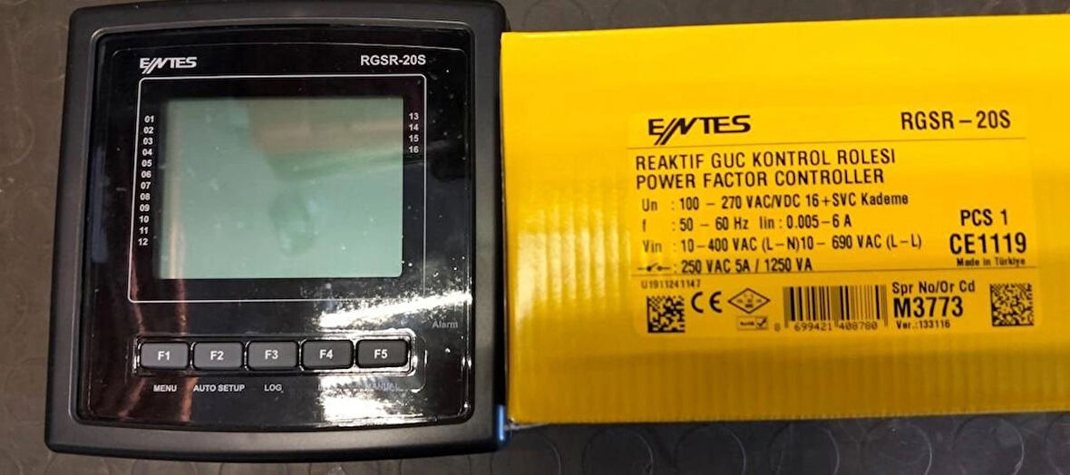 Entes RGSR-20S Reaktif Güç Kontrol Rölesi 16+SVC Kademeli M3773