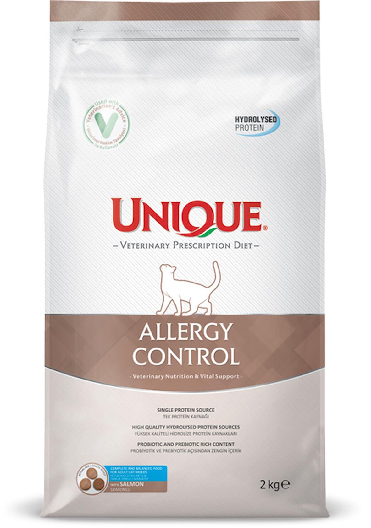 UNIQUE ALLERGY CONTROL KEDİ MAMASI 2KG