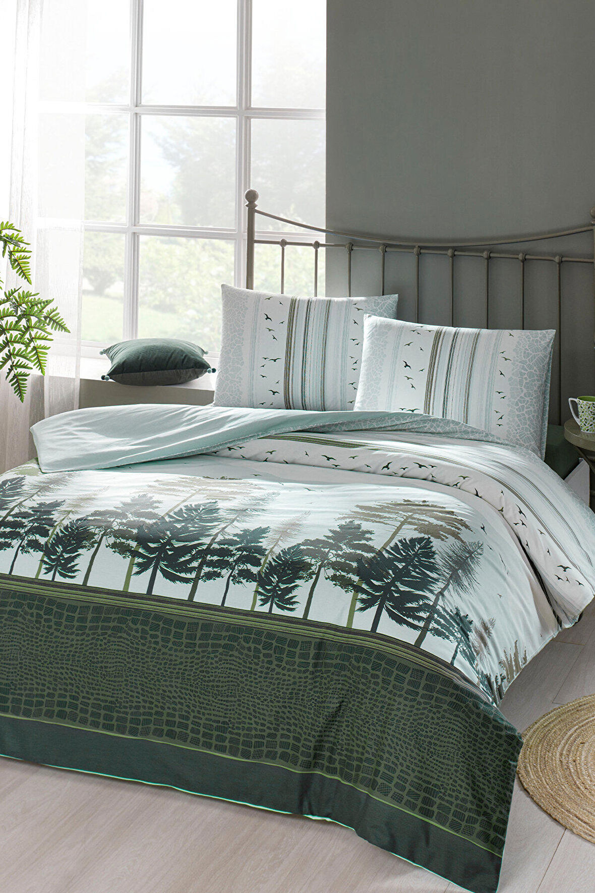 Floretta Cedrus Tek Kişilik Nevresim Takımı