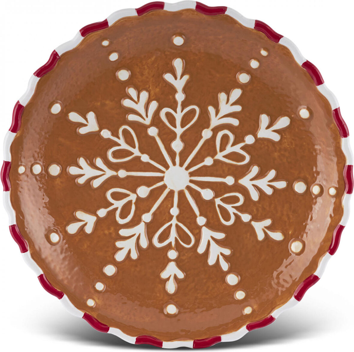 Karaca New Year Yılbaşı Gingerbread Pasta Tabağı 20 Cm