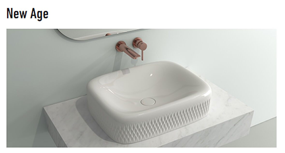 Bocchi New Age Tezgah Üstü Lavabo 55 cm Parlak Beyaz 1411-001-0125