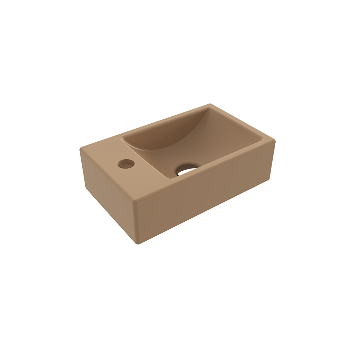 Bocchi Milano Dar Sol Lavabo 37 Cm Mat Kaşmir 1418-011-0126