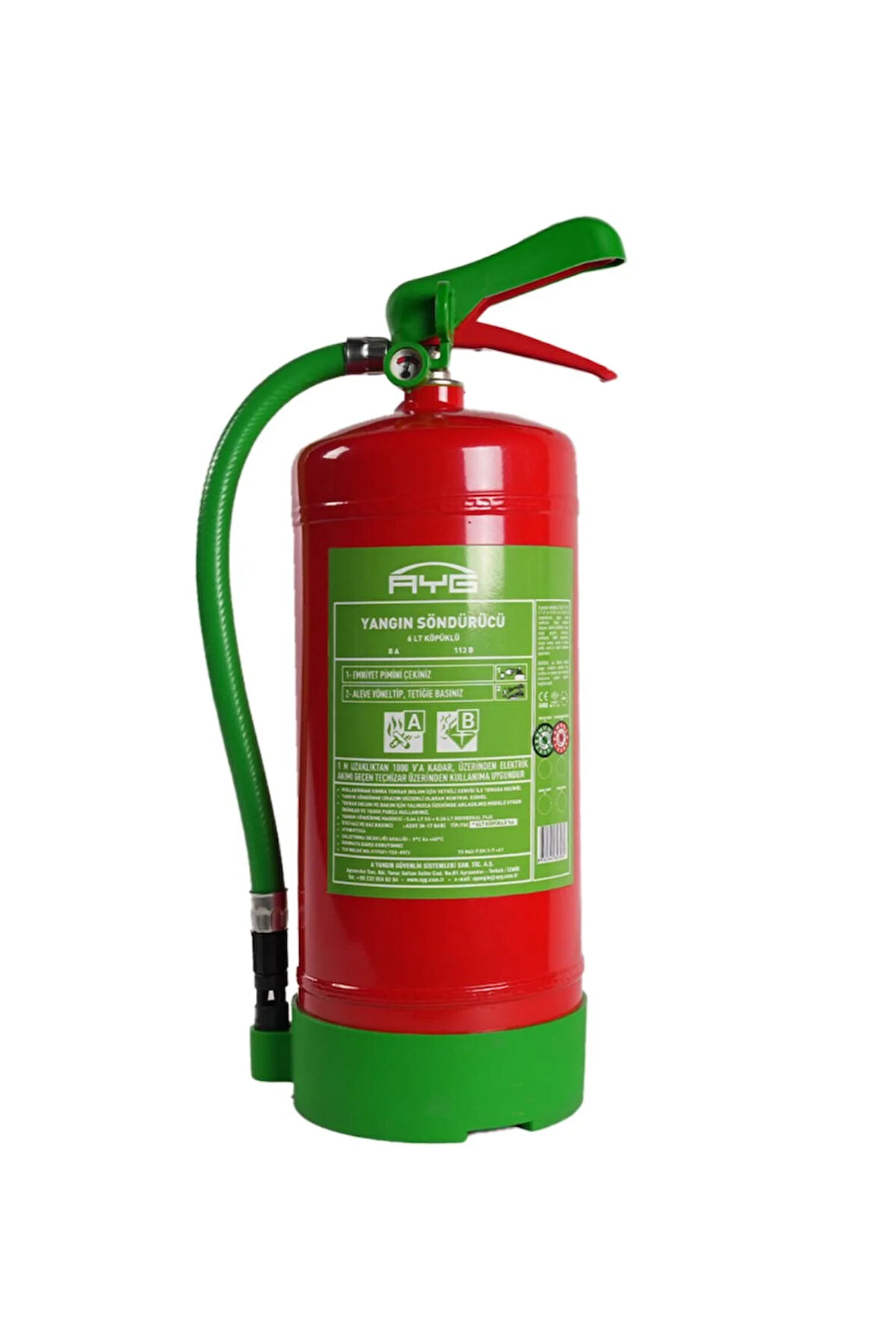AYG 9 KG Bioversal Elektrikli Araçlar Ve Lityum-İyon Batarya (Pil, Akü) Yangın Söndürme Cihazı