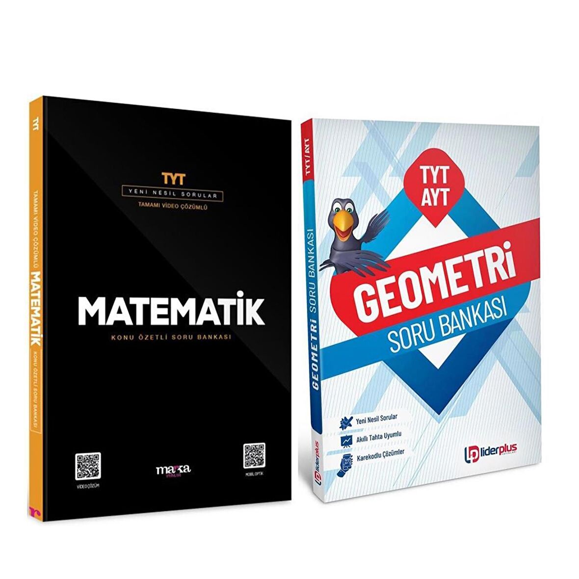 Marka TYT Matematik ve Lider Plus TYT AYT Geometri Soru Bankası Seti 2 Kitap