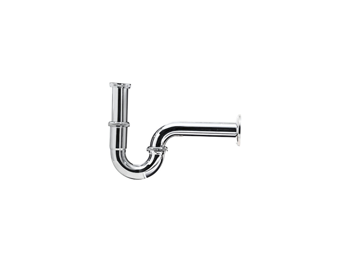 TURKUAZ S Lavabo Sifonu Krom Kaplamalı 220-250 mm