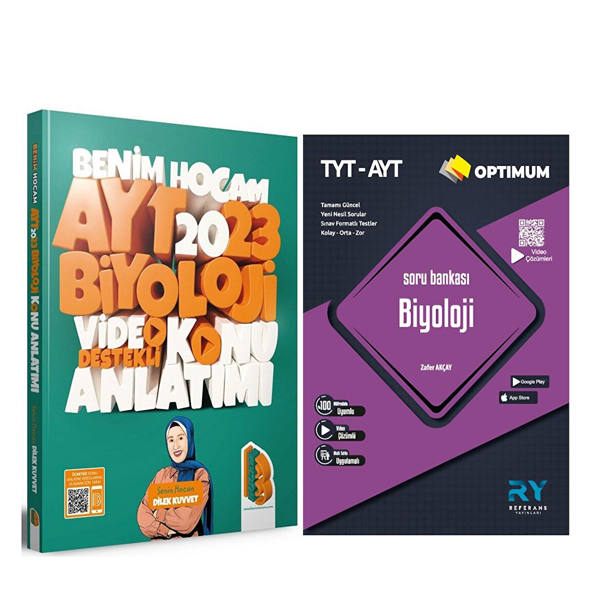 Benim Hocam 2023 AYT Biyoloji Video Destekli Konu Anlatımı ve Referans Soru Bankası Seti 2 Kitap