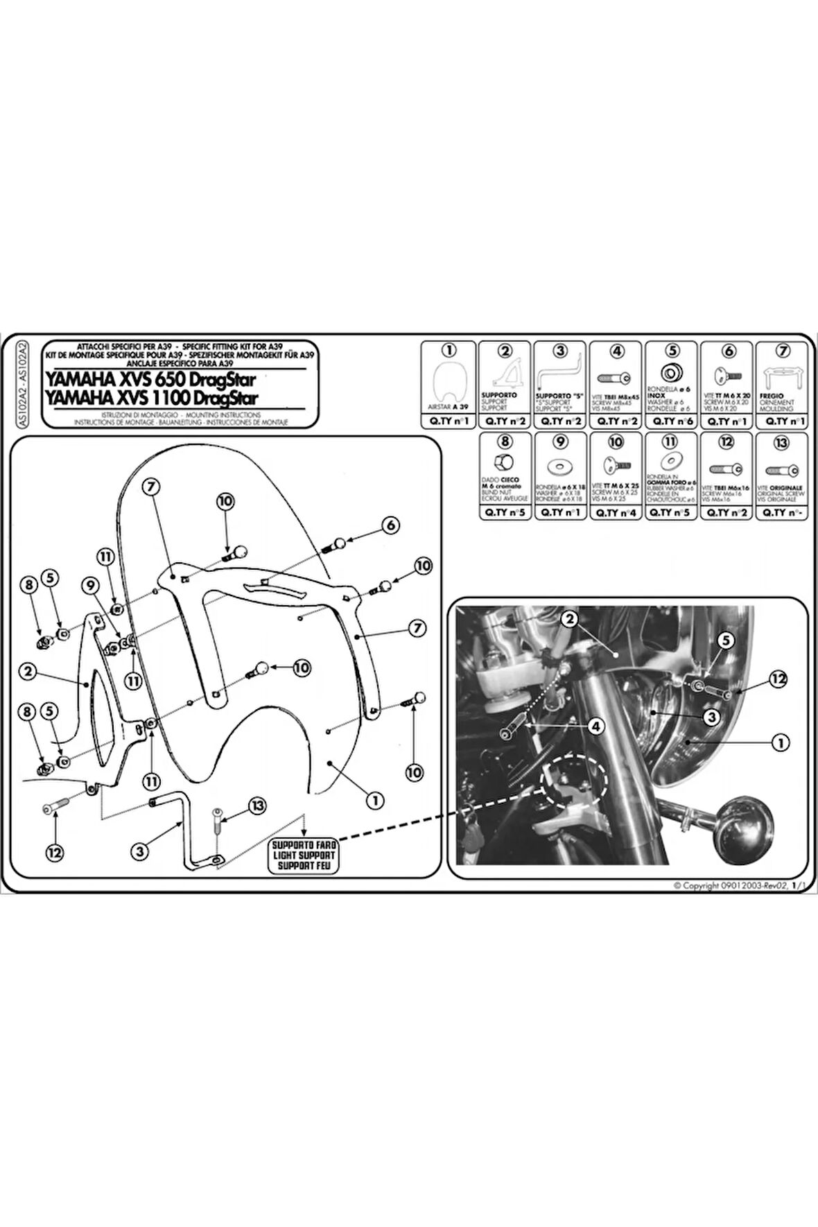 As102a2yamahaxvs650-1100dragstarclassıcrüzgarsiperlikbağlantısı
