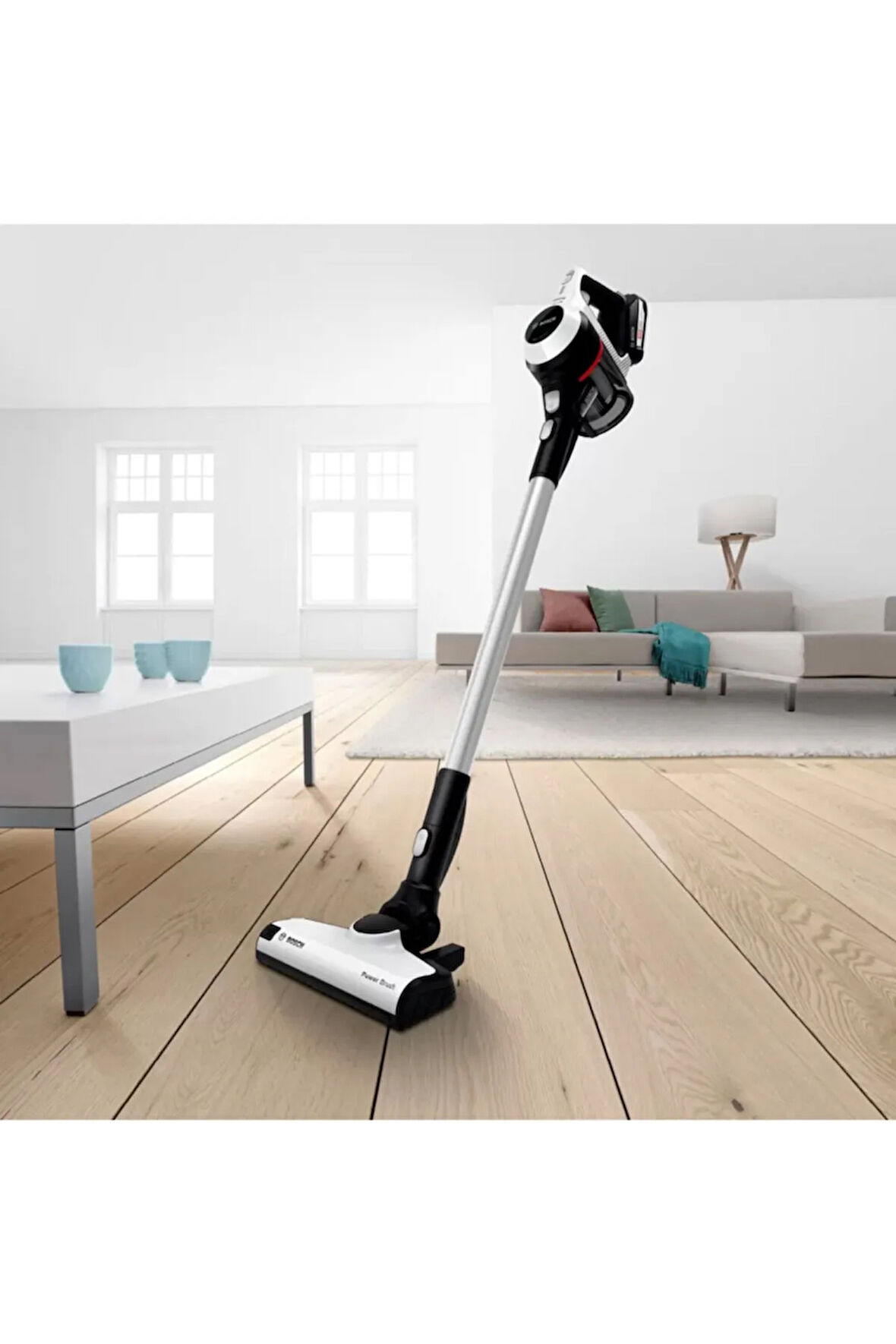 Serie | 6 Şarjlı Dik Süpürge Unlimited Beyaz Bcs61113