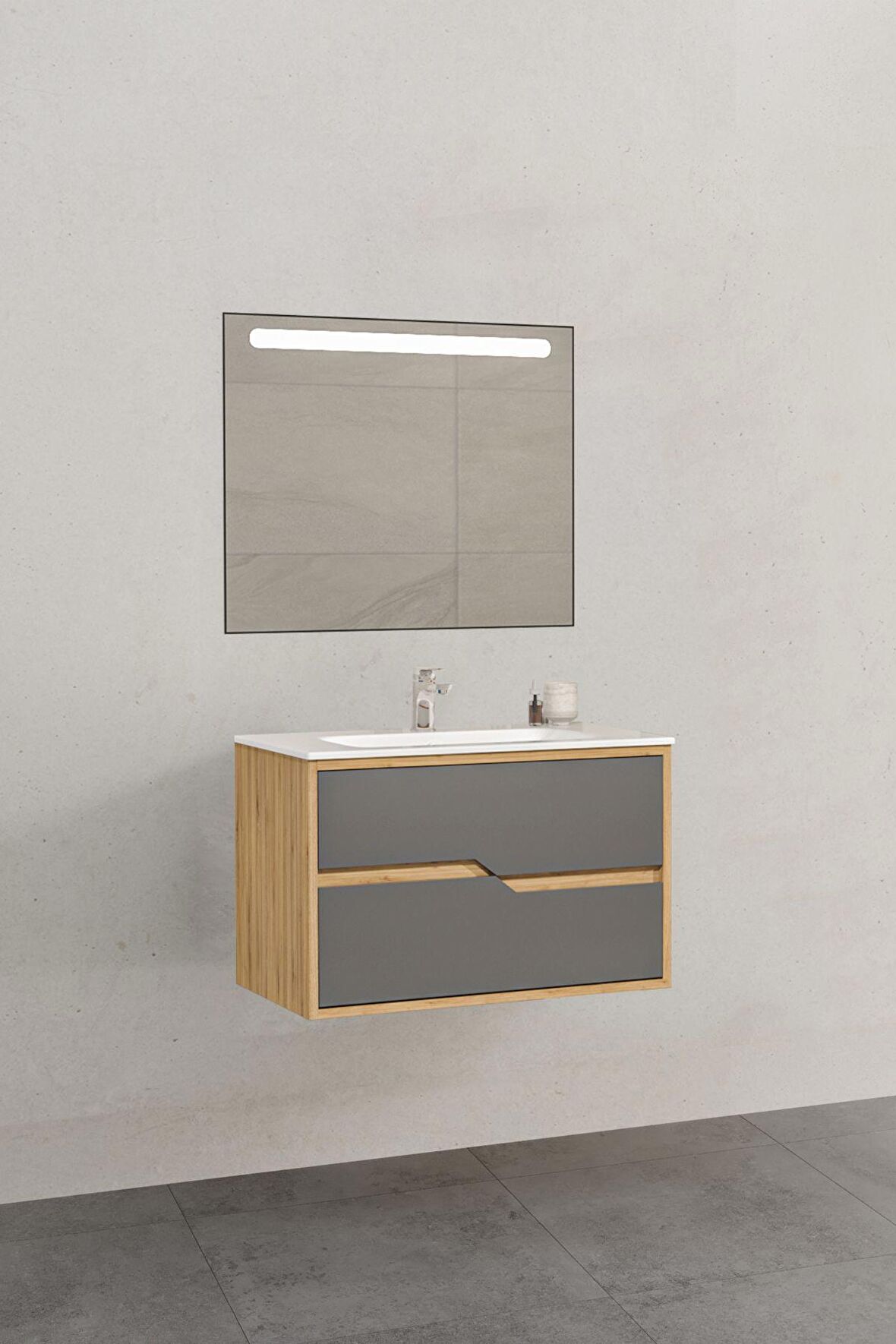 Havana 80 Cm Banyo Dolabı (Boy Dolap Hariç)
