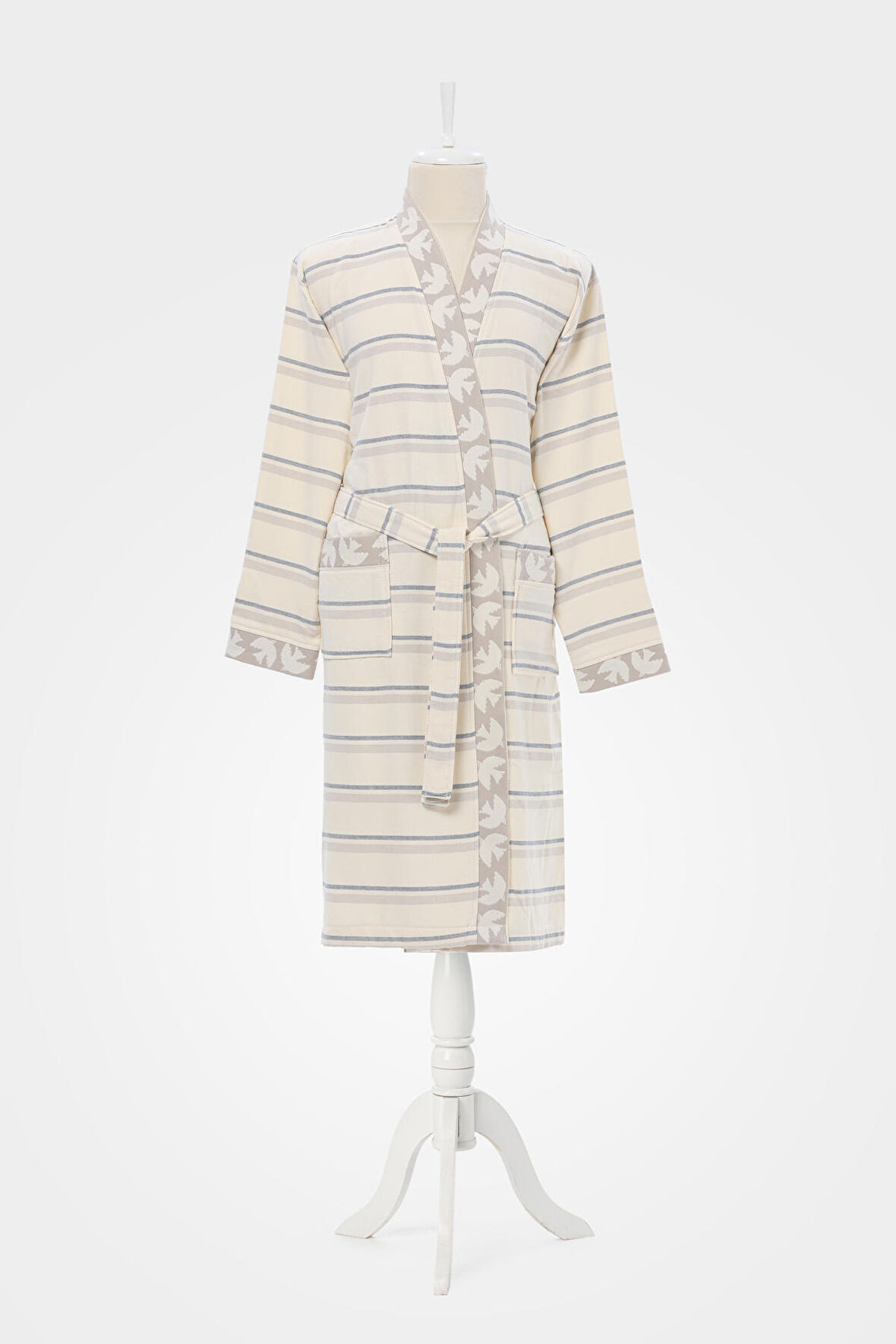 Özdilek Birds Peştamal Kimono Bornoz S/M Beden