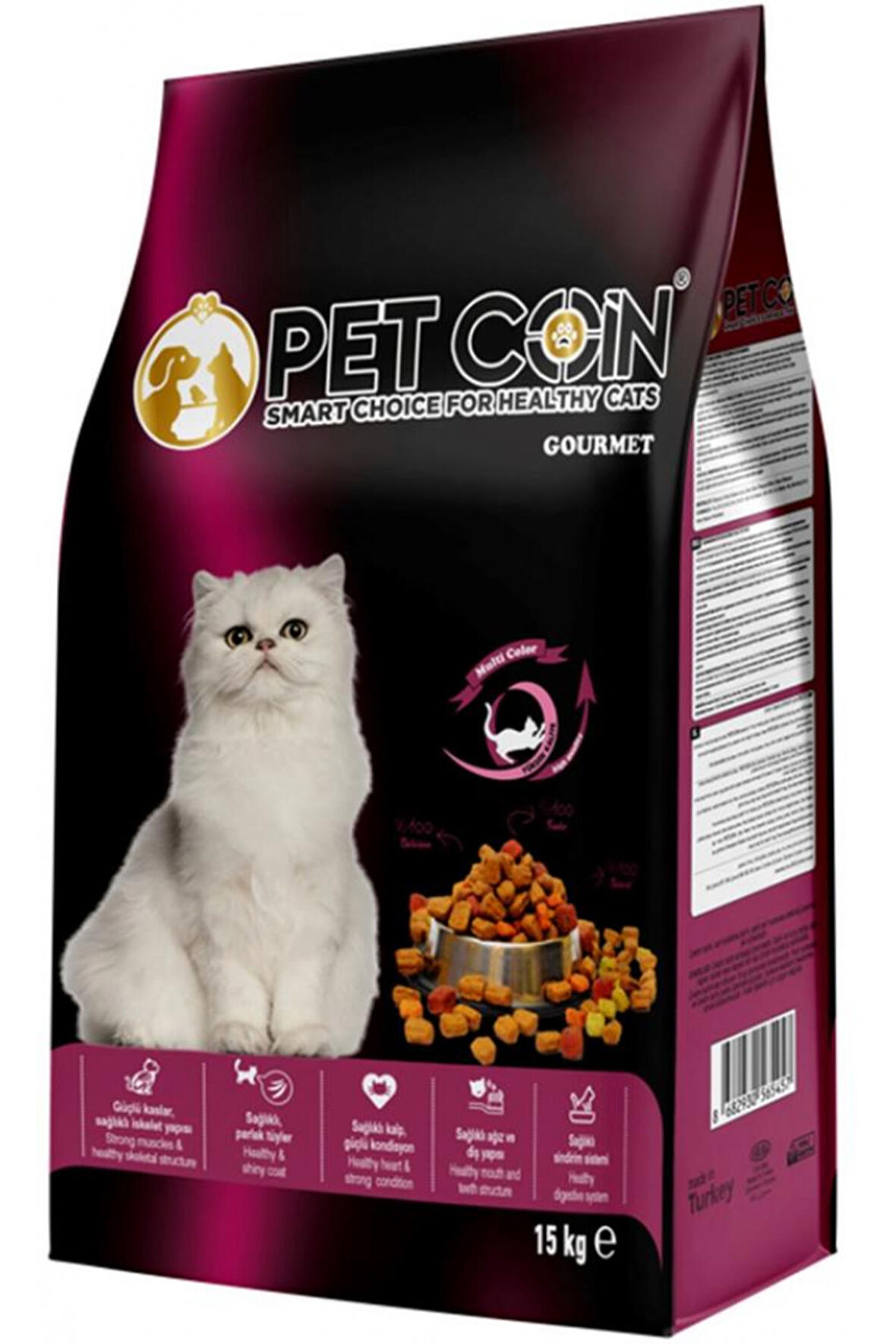 Petcoin Gurme Kedi Maması Tavuklu 15 Kg