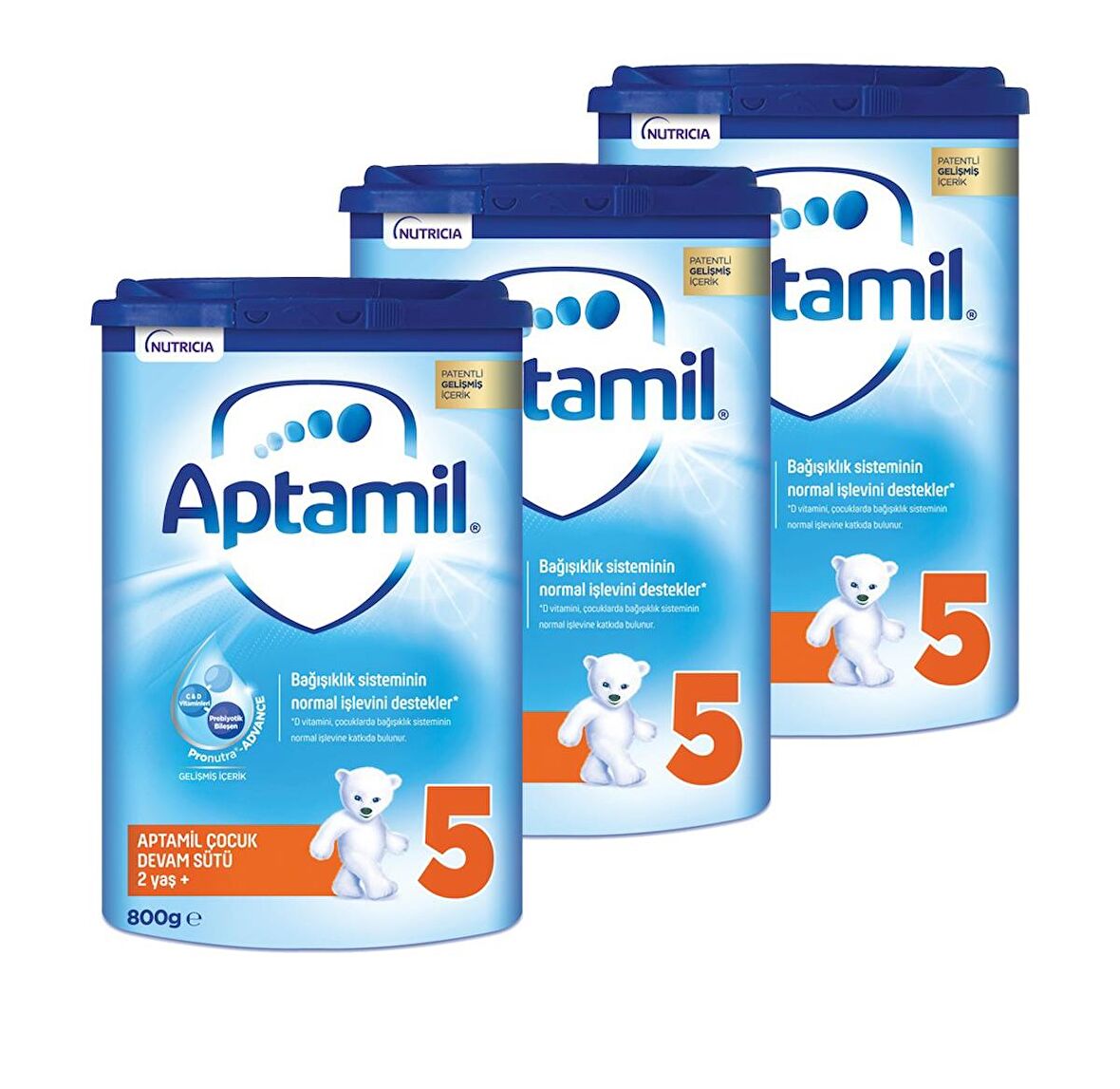 Aptamil 5 Çocuk Devam Sütü 800 gr x 3 Adet
