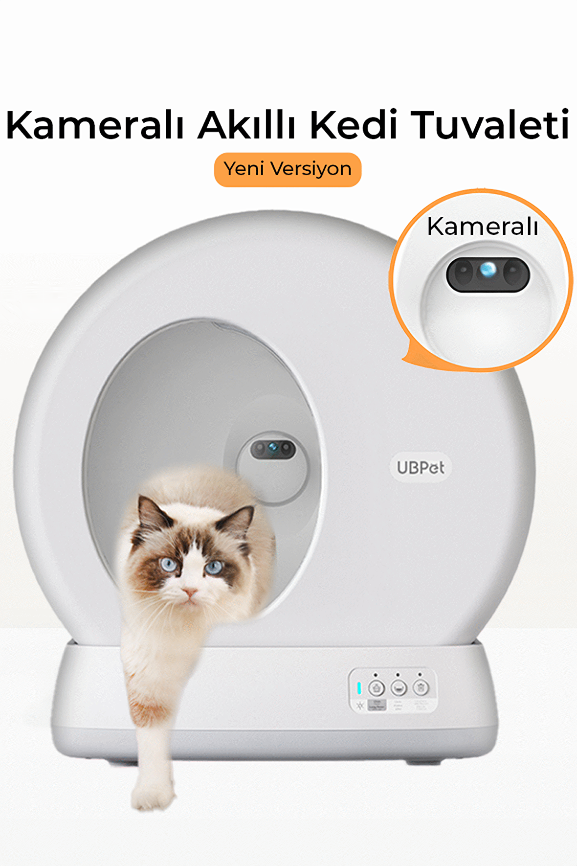 Ubtech Ucat C10 Pro Kameralı Akıllı Kedi Tuvaleti