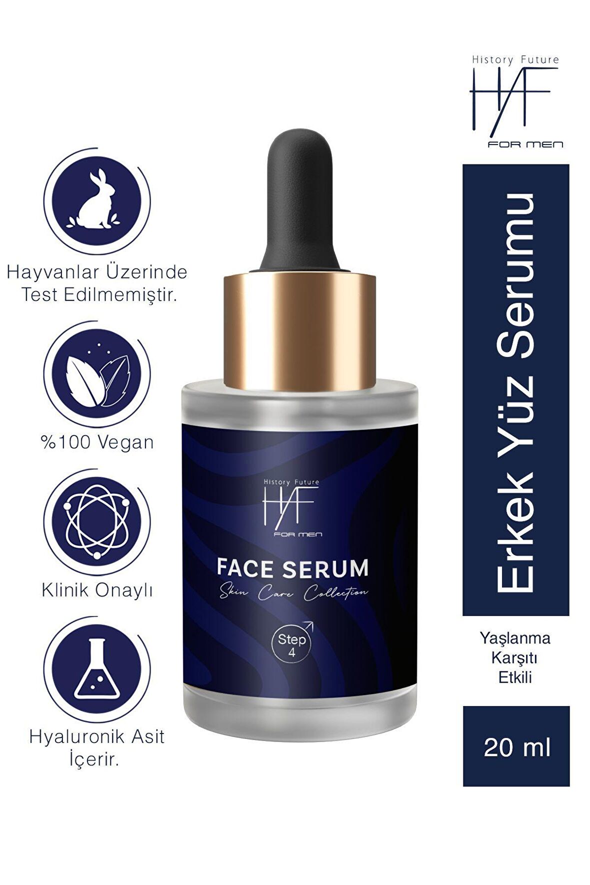 Yüz Serumu Erkeklere Özel Nemlendirici Yağ Dengesi Sağlayan Yaşlanma Karşıtı Etkili Yüz Serumu 20 ml