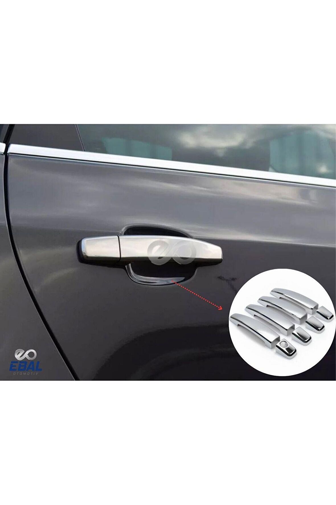 Chevrolet Captiva Krom Kapı Kolu 4 Parça 2007 Üzeri P. ÇELİK