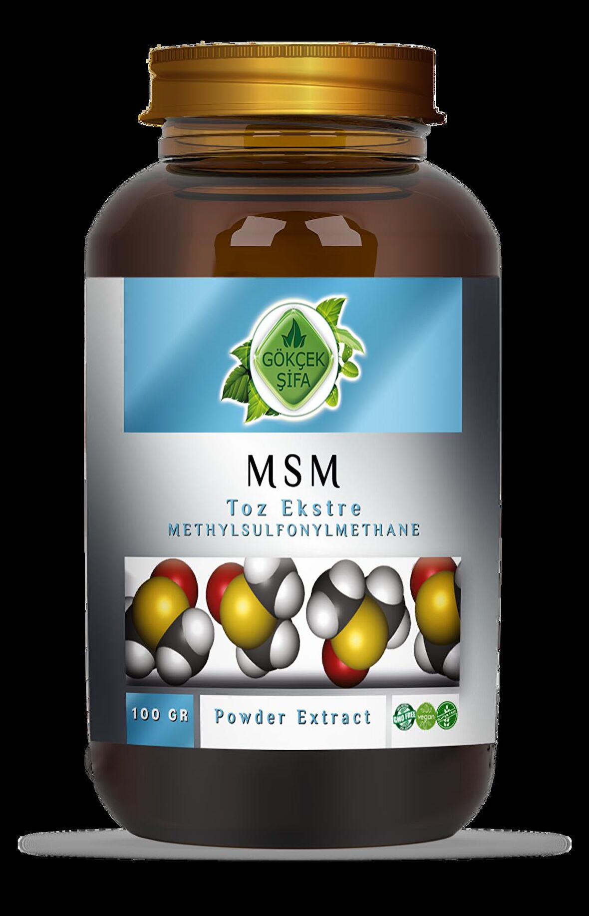 Msm Toz Ekstresi 100 Gr. Cam Kavanoz