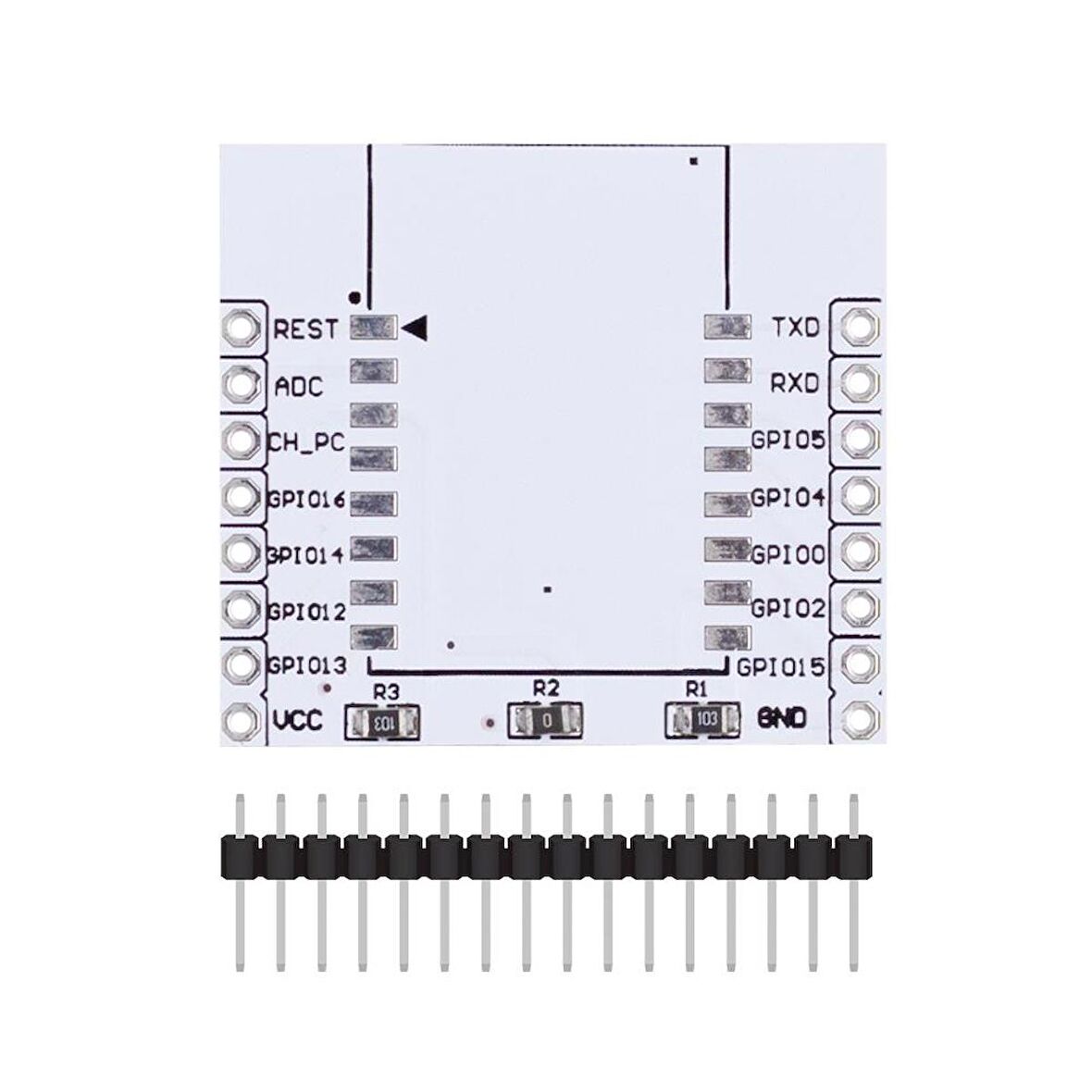 ESP8266 3.3V-5V Modülü için Bağlayıcı Kart